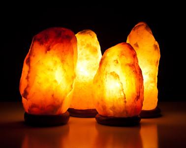 天然山形岩鹽燈