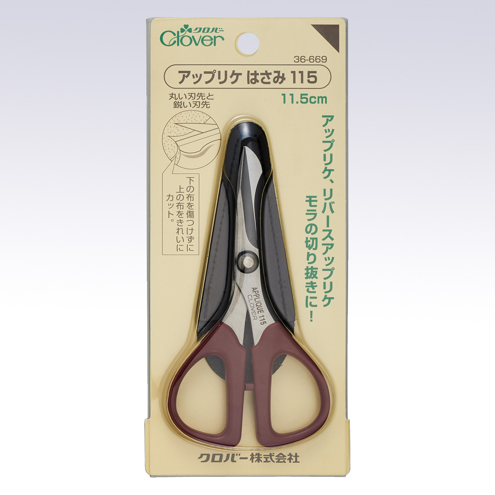 Clover 36-669 : 貼縫剪刀(11.5cm)