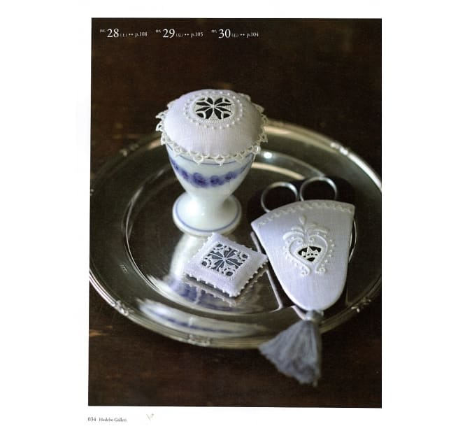 刺繡書：佐藤chihiro丹麥傳統HEDEBO白糸刺繡