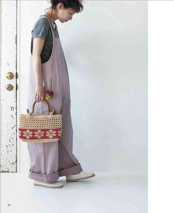 鈎織書：ECO ANDARIA編織花卉圖樣時尚手袋