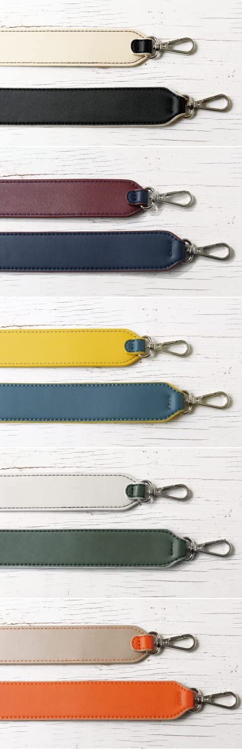 單邊雙面色袋帶 : (長約105cm ) 帶闊 35mm  -   啡色&湖水藍色