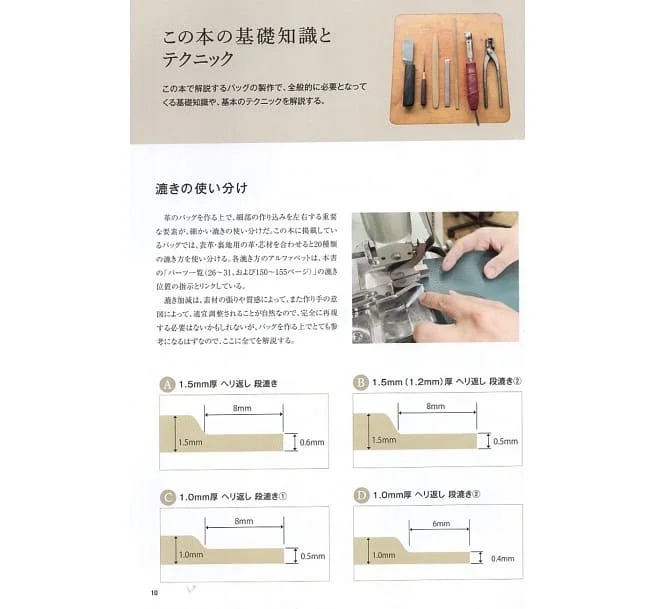 皮革書：日本職人高級皮革袋製作技法教學圖解集