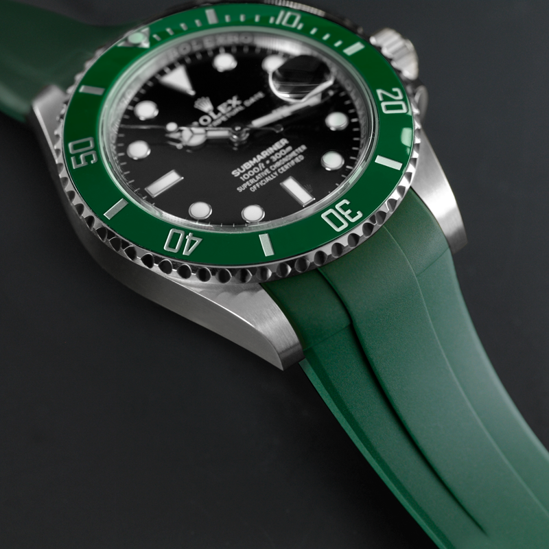 Rubber b straps (SUBMARINER 41mm - TANG BUCKLE SERIES)(針扣)