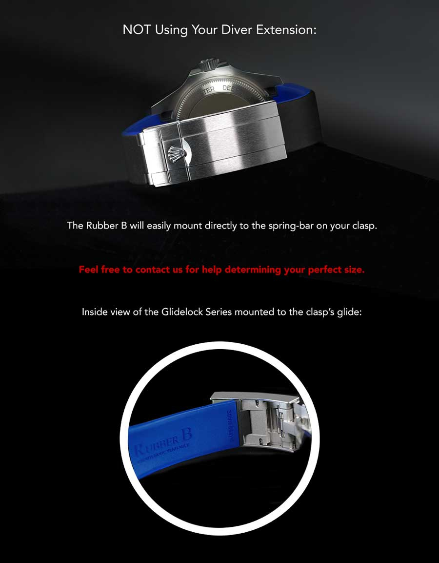 Rubber b straps DEEPSEA 126660 - Glidelock Edition (原裝扣) VulChromatic®
